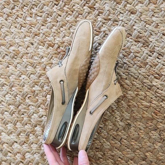 Cole Haan Air Brown Leather Tassel Performance Slides Shoes Women Sz 8B - Picture 14 of 15